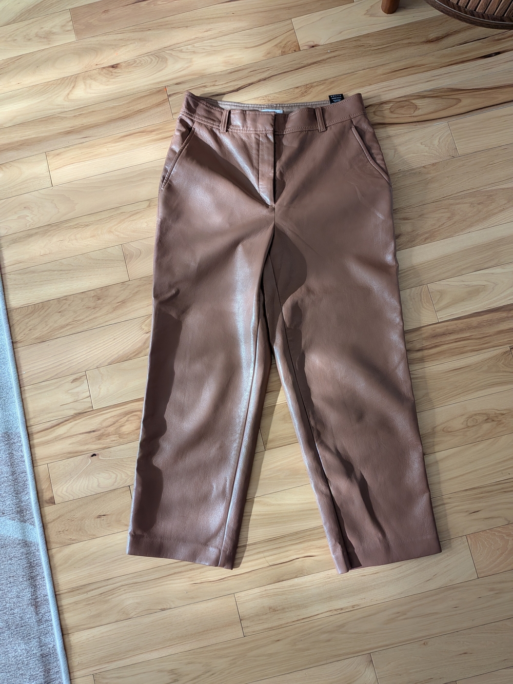 Aritzia Vegan Leather Cropped Pant Size 8